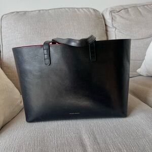 Mansur Gavriel Black/Flamma tote